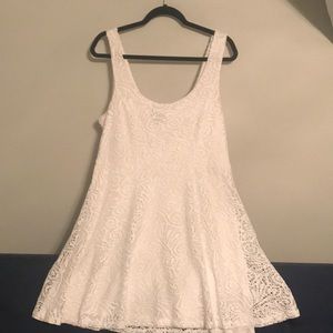 White crochet dress